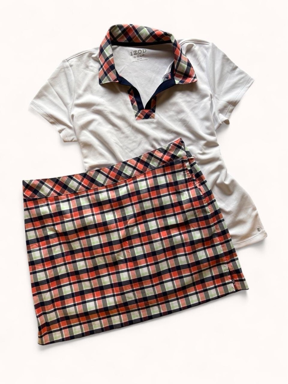 Two Izod Skirt Sets - Tennis, Golf, Pickleball Matching Skort and Polo Set (2) - Picture 7 of 7